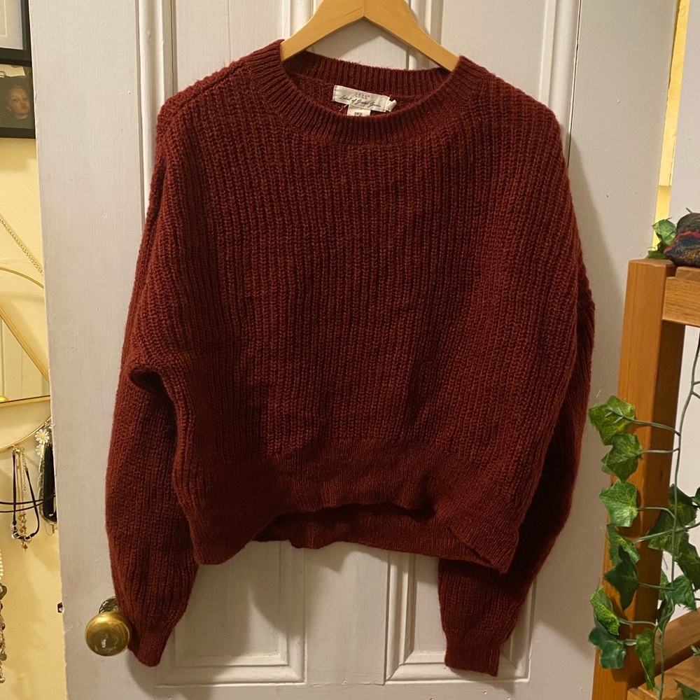 Chunky warm knit oversized sweater